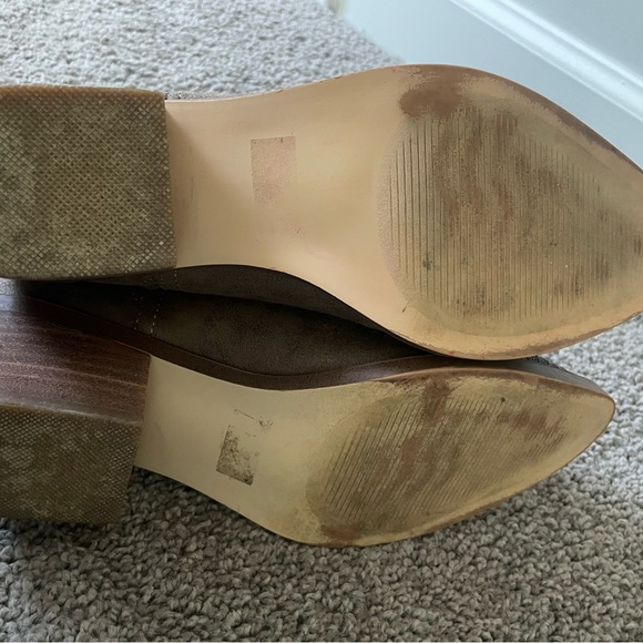 Report Tan Ankle Booties with silver chain detail - Picture 5 of 6